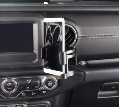 Phone & Cup Holder Stand For Jeep Wrangler JK & JL 2011-2025