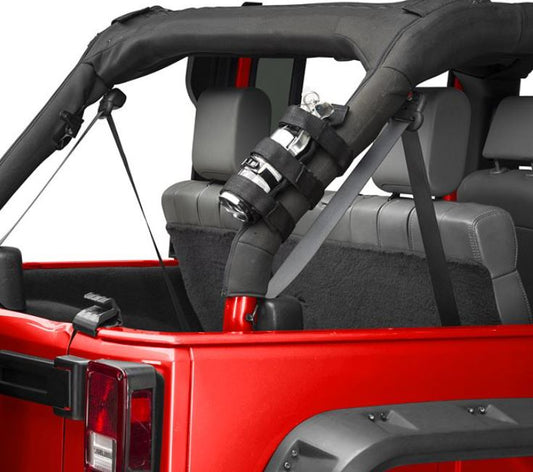 Roll Bar Fire Extinguisher Mount for Jeep Wrangler JK & JL 2007-2025