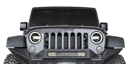 Headlight White LED with Ring for Jeep Wrangler JK 2007-2017