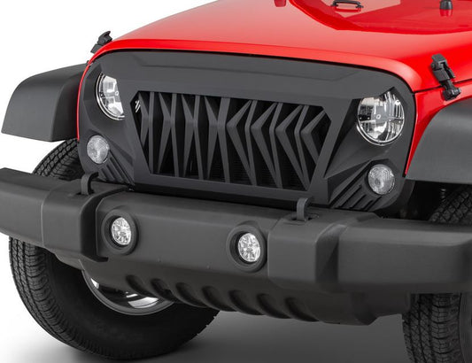Angry Shark Grill for Jeep Wrangler JK 2007-2017