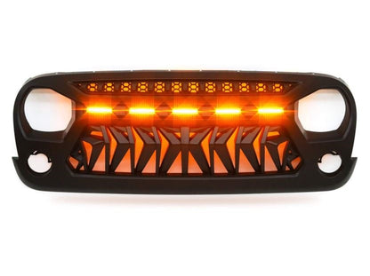 Angry Shark LED Grill for Jeep Wrangler JK 2007-2017