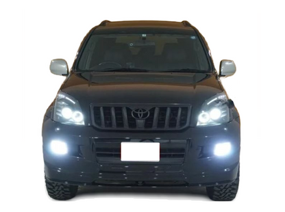 Headlight With Black Background  for Toyota Prado FJ120 2003-2009