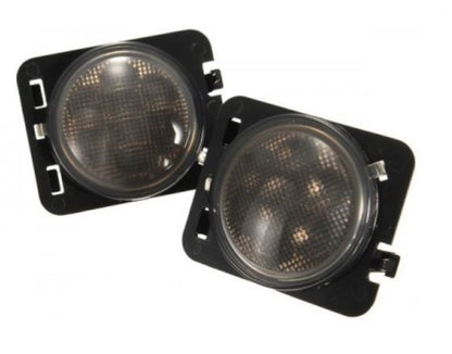 Smoked LED Front Side Fender Light Marker for Wrangler JK 2007-2017