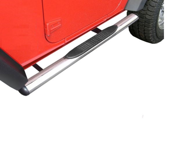 2 Door Stainless Steel Nerf Bars Side Step for Jeep Wrangler JK 2007-2017