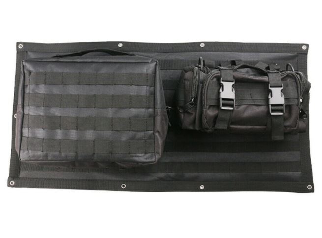 Tailgate Tool Kit Storage with Bag for Jeep Wrangler JK & JL 2007-2023