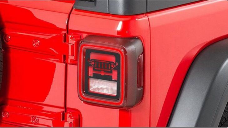 Tail Light Cover Guards Wrangler Logo for Jeep Wrangler JK 2007-2017