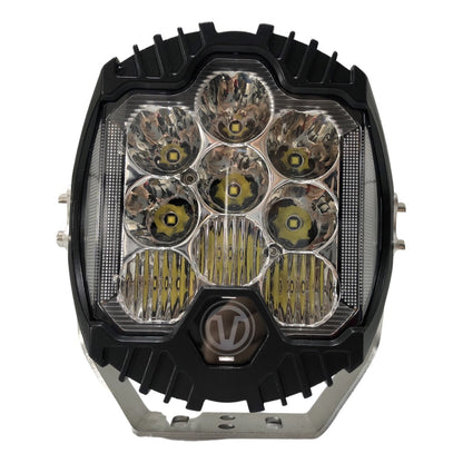 2 Pcs 7 Inch White LED Light with DRL
