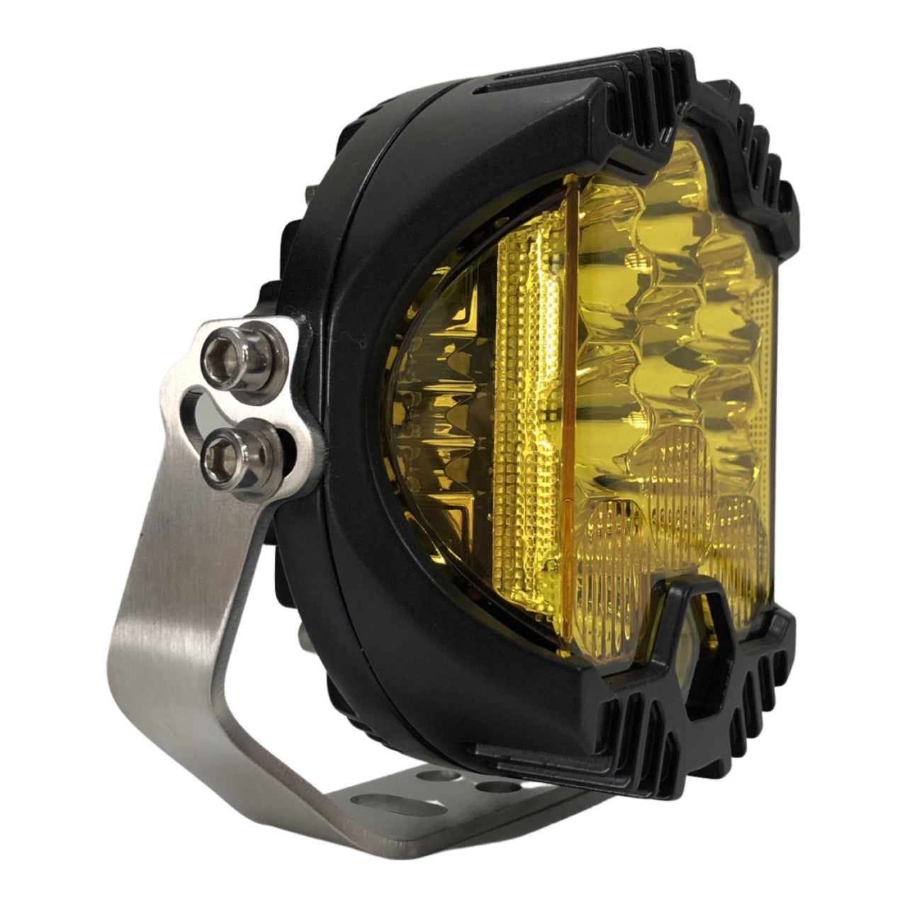 2 Pcs 7 Inch Yellow LED Light with DRL