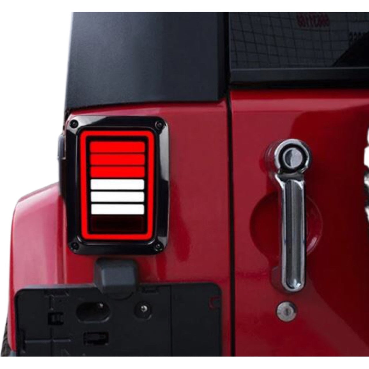 Dark Stripe Battery Style LED Tail Light  for Jeep Wrangler JK 2007-2017