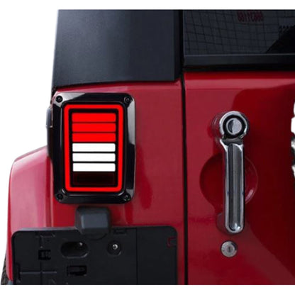 Dark Stripe Battery Style LED Tail Light  for Jeep Wrangler JK 2007-2017