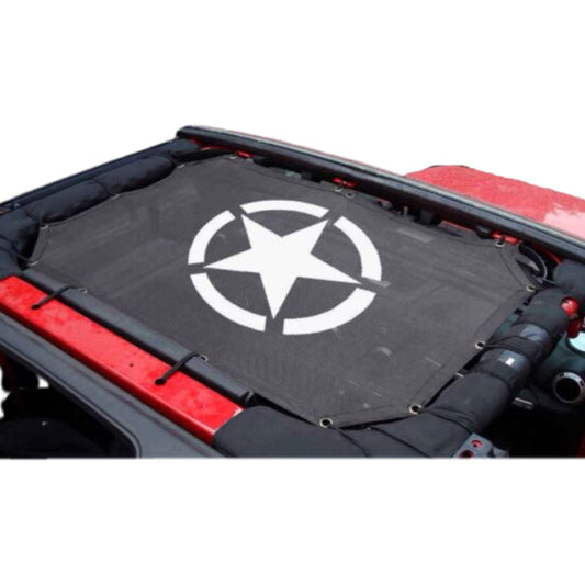 Sun Shade Top Cover For Jeep Wrangler 2 Door JK & JL 2007-2025