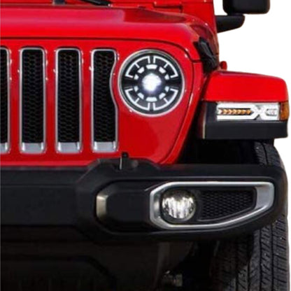 Headlight White LED with Oculus DRL for Jeep Wrangler JL & Gladiator 2018-2023