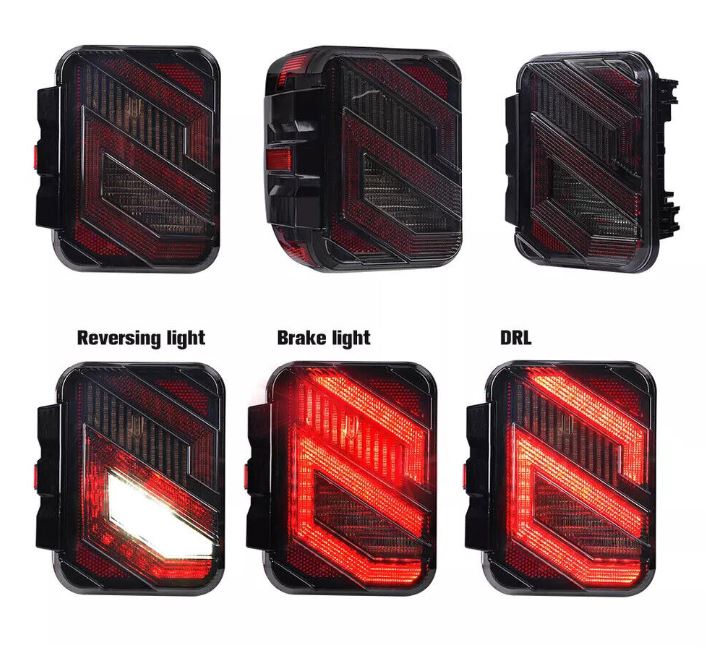 Smoked LED Tail Light For Jeep Gladiator 2020-2025