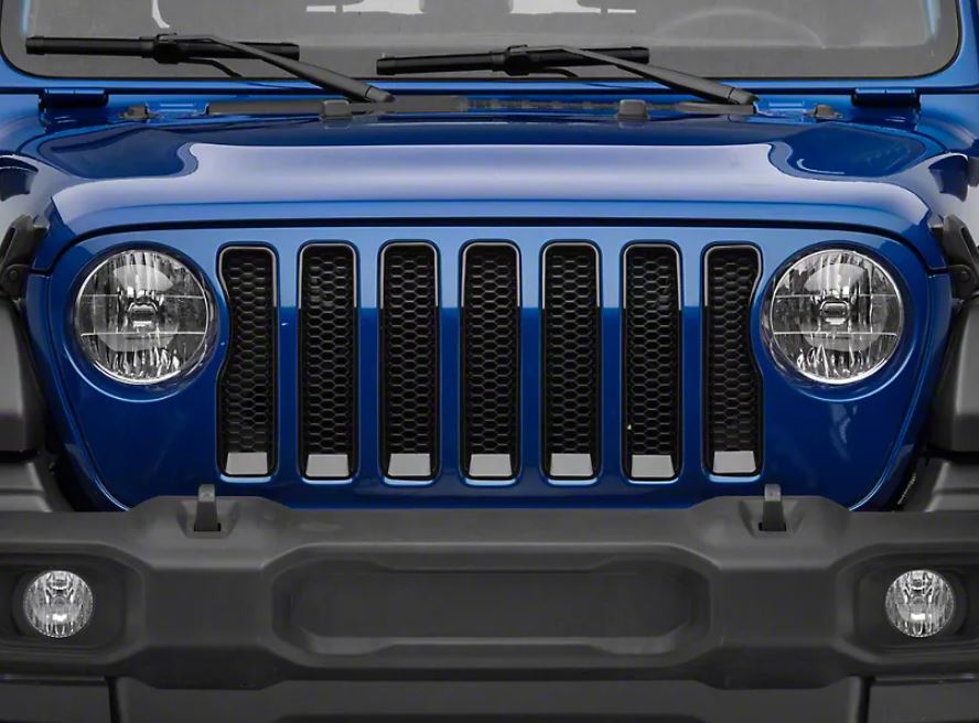 Grill Inserts Cover Black & Red for Jeep Wrangler JL & Gladiator 2018-2023
