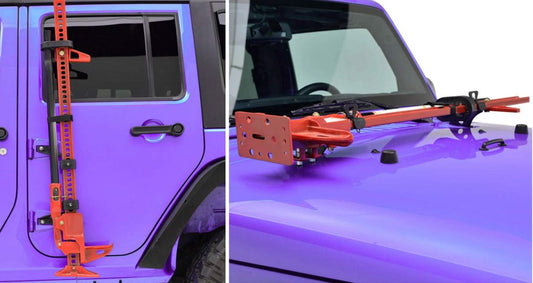 Door Bonnet Hinge Lift Jack Bracket for Jeep Wrangler JK & JL & Gladiator 2007-2025