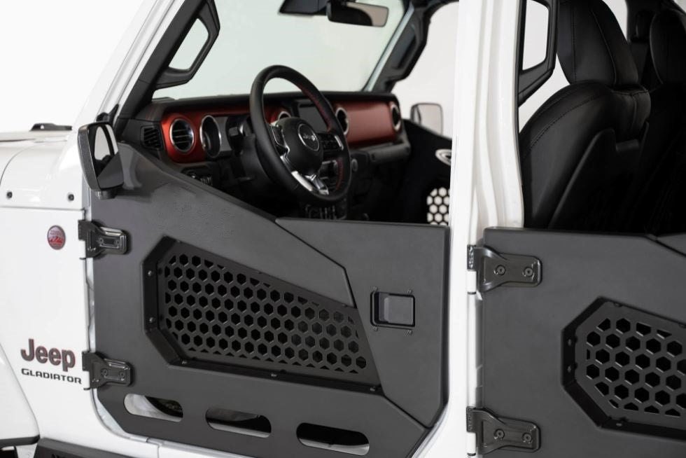 Mesh Half Door for 2 Door & 4 Door Jeep Wrangler JK & JL & Gladiator 2007-2025
